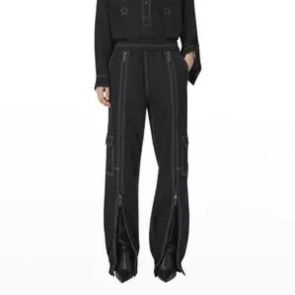 Burberry Maddie Elastic Waist Zip-Front Trousers - Picture 5 of 6